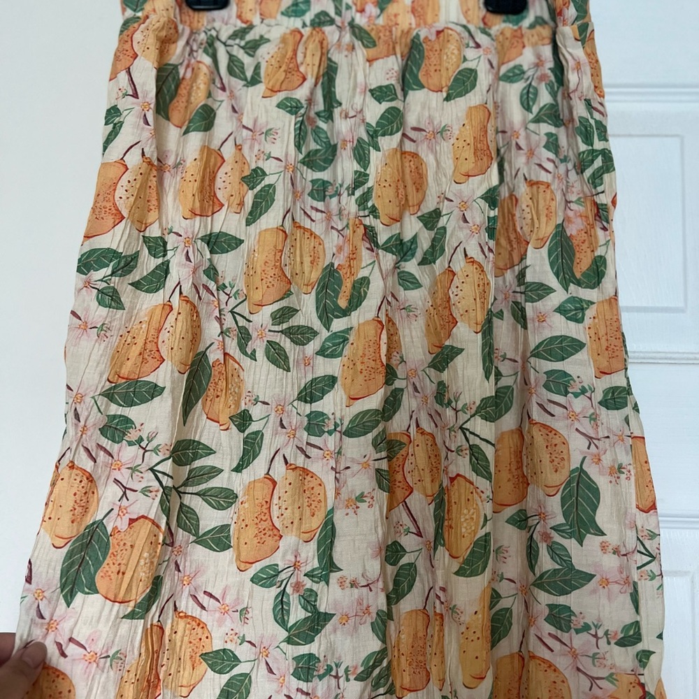 Polagram Citrus and Floral Maxi Skirt - Picture 2 of 7